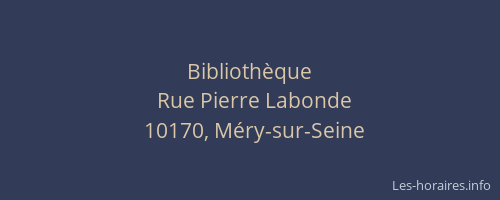 Bibliothèque