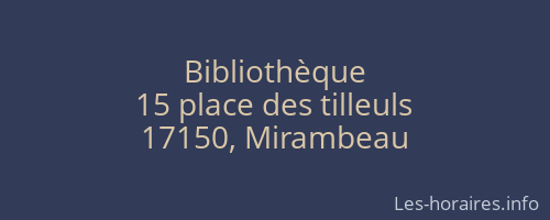 Bibliothèque