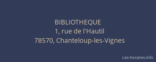 BIBLIOTHEQUE