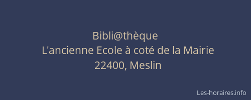 Bibli@th&egrave;que