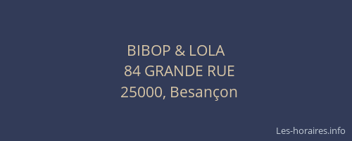 BIBOP & LOLA