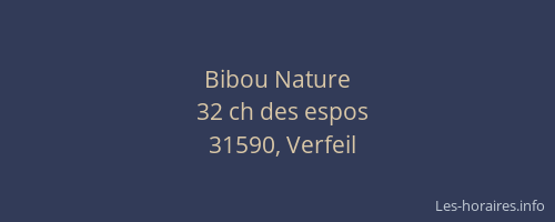 Bibou Nature