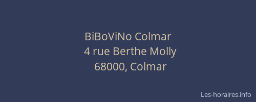 BiBoViNo Colmar