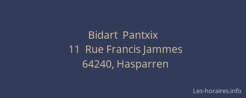 Bidart  Pantxix