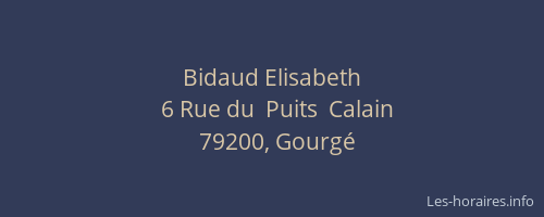 Bidaud Elisabeth