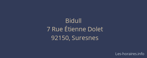 Bidull