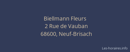 Biellmann Fleurs