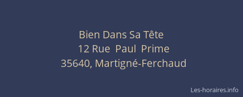 Bien Dans Sa Tête