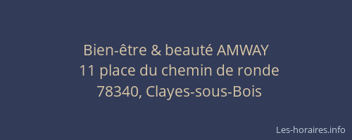 Bien-&ecirc;tre & beaut&eacute; AMWAY