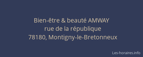 Bien-&ecirc;tre & beaut&eacute; AMWAY