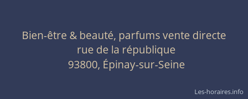 Bien-être & beauté, parfums vente directe