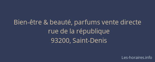 Bien-être & beauté, parfums vente directe