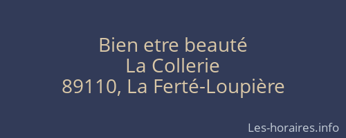 Bien etre beaut&eacute;