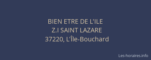 BIEN ETRE DE L'ILE