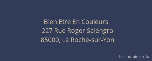 Bien Etre En Couleurs