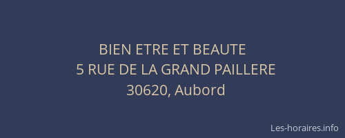 BIEN ETRE ET BEAUTE