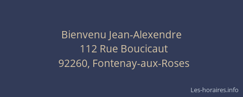 Bienvenu Jean-Alexendre