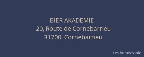 BIER AKADEMIE