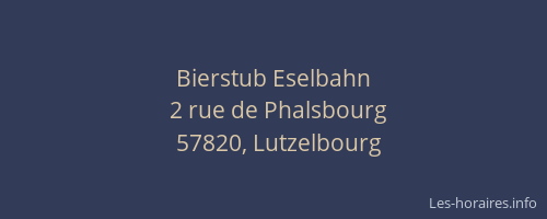 Bierstub Eselbahn