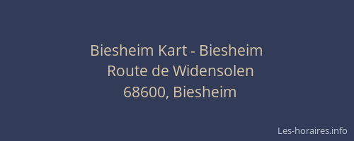 Biesheim Kart - Biesheim
