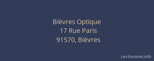 Bièvres Optique