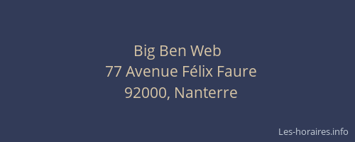 Big Ben Web