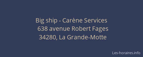 Big ship - Carène Services
