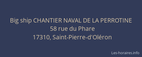 Big ship CHANTIER NAVAL DE LA PERROTINE