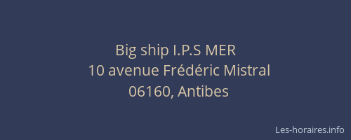 Big ship I.P.S MER
