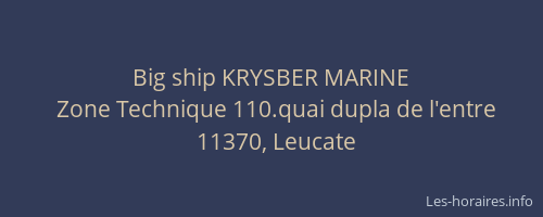 Big ship KRYSBER MARINE