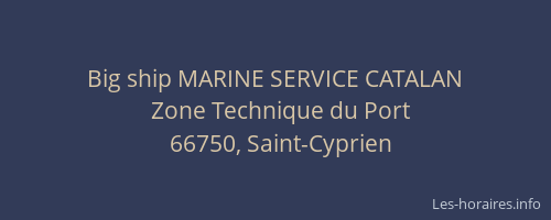 Big ship MARINE SERVICE CATALAN