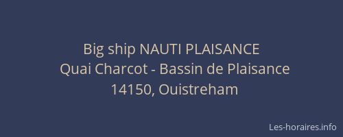 Big ship NAUTI PLAISANCE