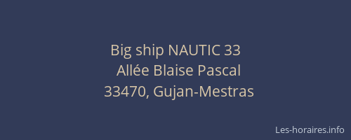 Big ship NAUTIC 33