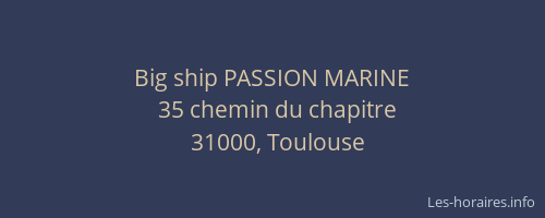 Big ship PASSION MARINE