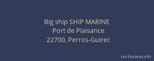 Big ship SHIP MARINE