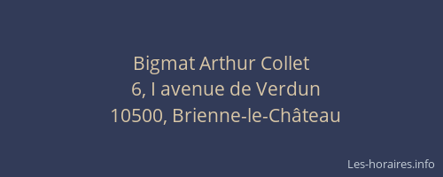 Bigmat Arthur Collet