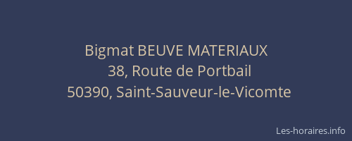 Bigmat BEUVE MATERIAUX