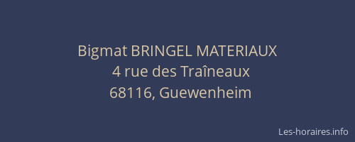 Bigmat BRINGEL MATERIAUX