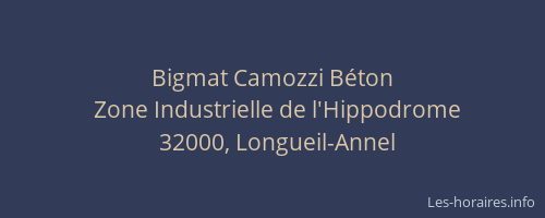 Bigmat Camozzi Béton