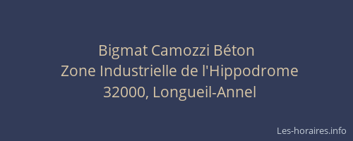 Bigmat Camozzi B&eacute;ton