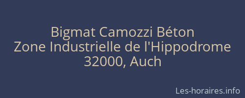 Bigmat Camozzi Béton