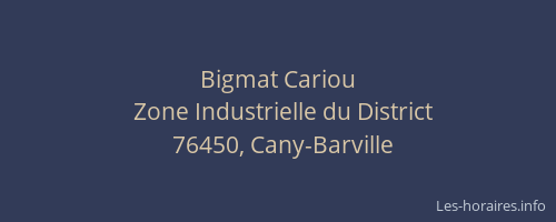 Bigmat Cariou