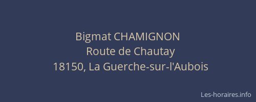 Bigmat CHAMIGNON