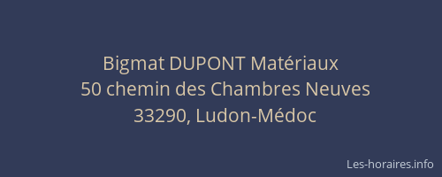 Bigmat DUPONT Mat&eacute;riaux