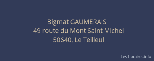 Bigmat GAUMERAIS