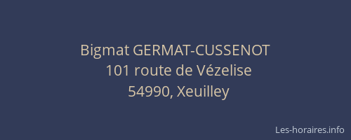 Bigmat GERMAT-CUSSENOT