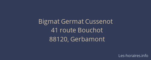 Bigmat Germat Cussenot