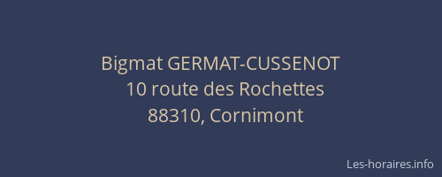 Bigmat GERMAT-CUSSENOT