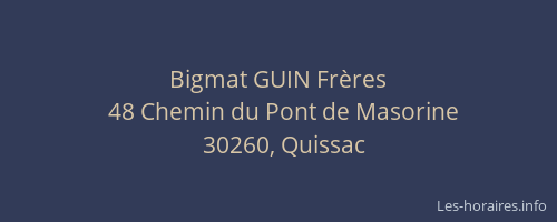 Bigmat GUIN Fr&egrave;res