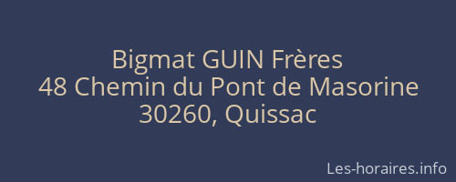 Bigmat GUIN Frères